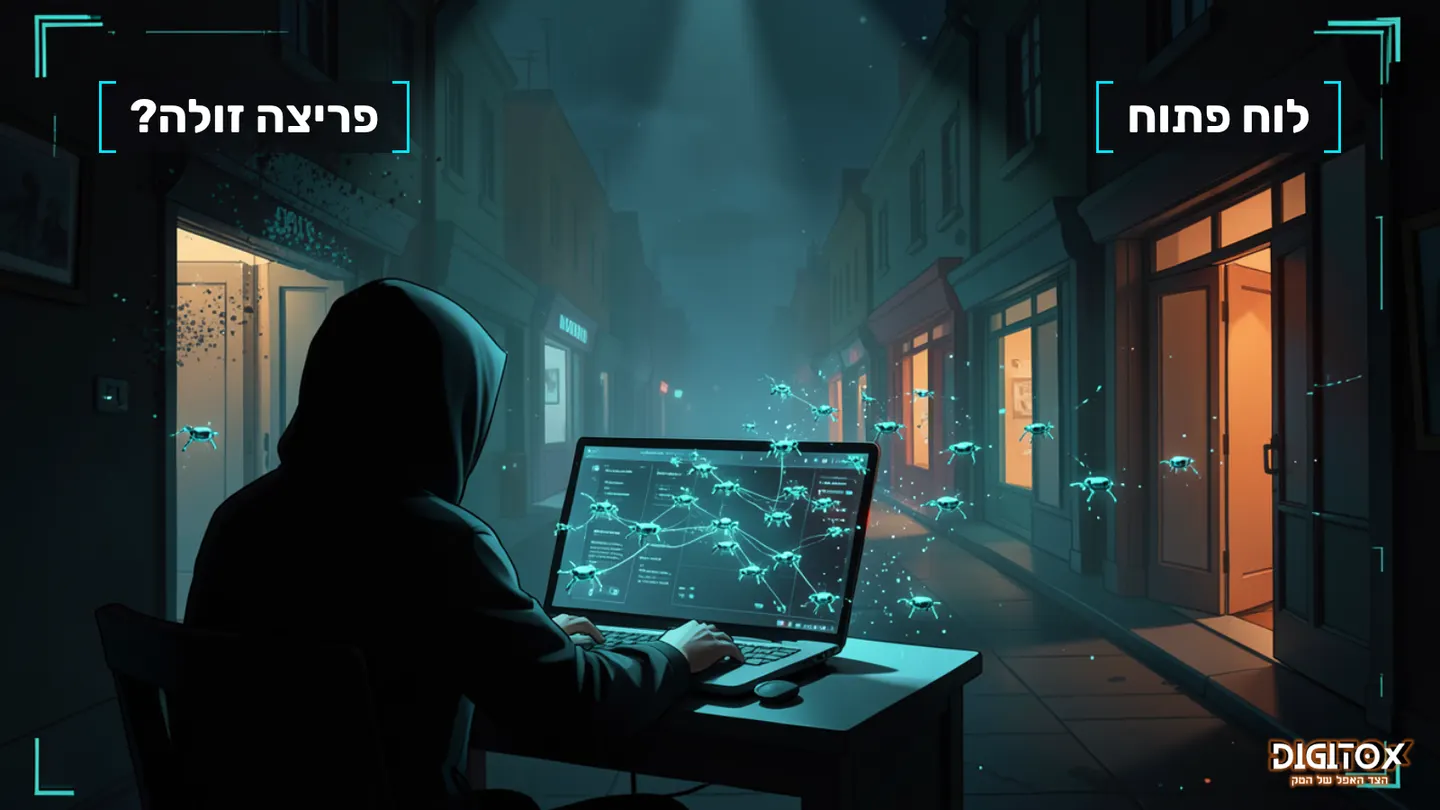 סוכני AI מול רחוב של דלתות פתוחות